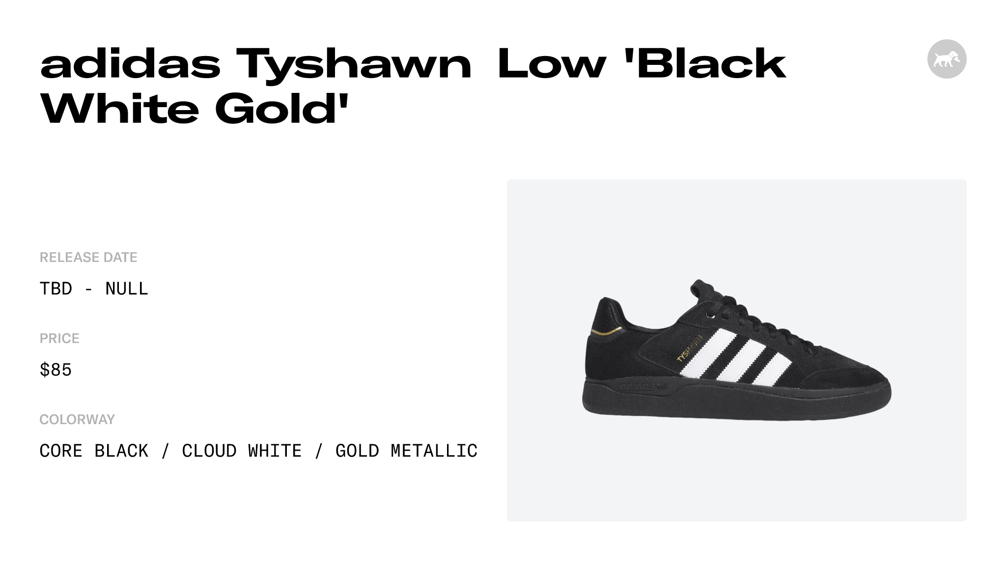 Adidas Tyshawn Low Black White Gold Hq Release Info