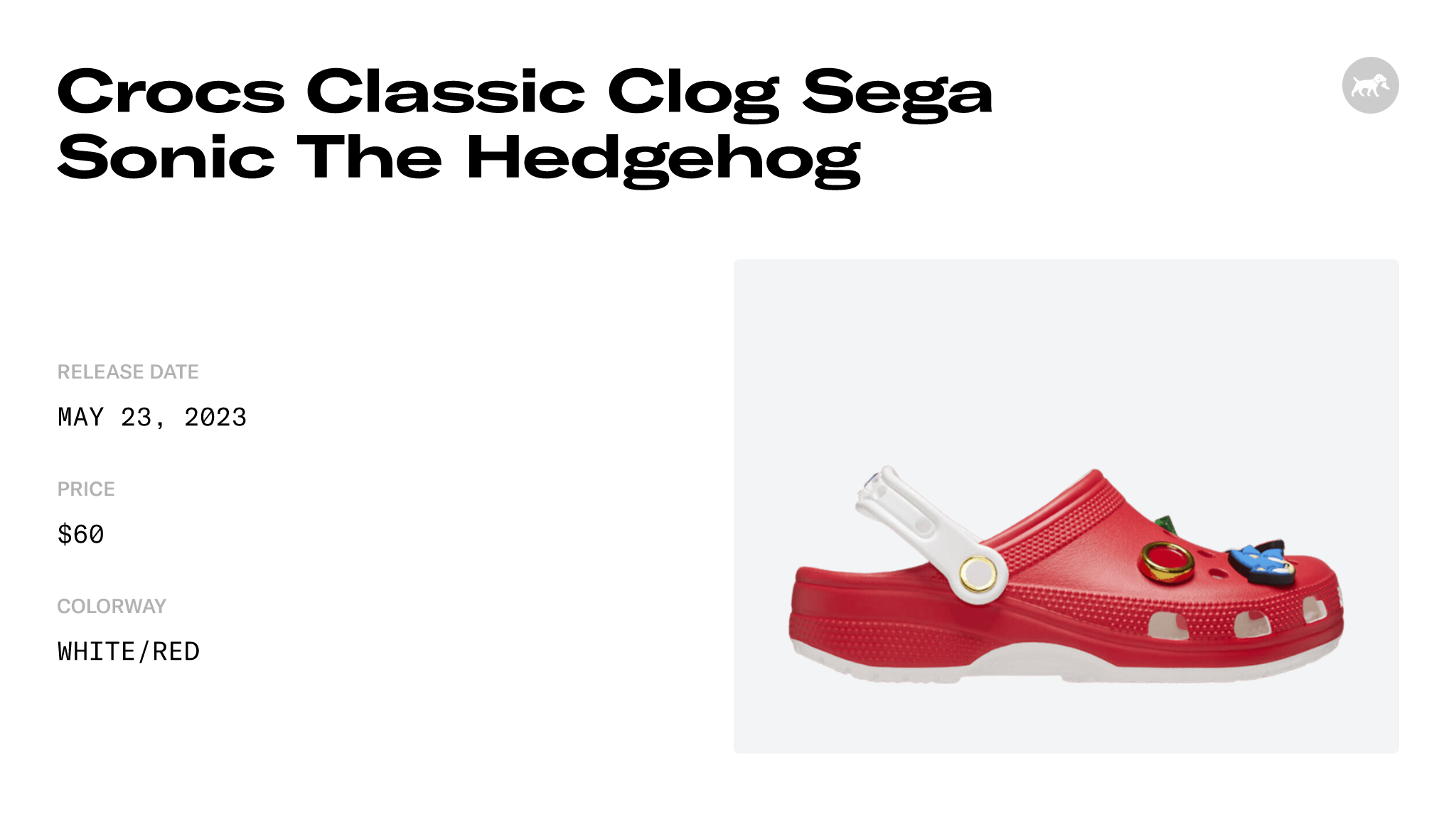 Crocs Classic Clog Sega Sonic The Hedgehog