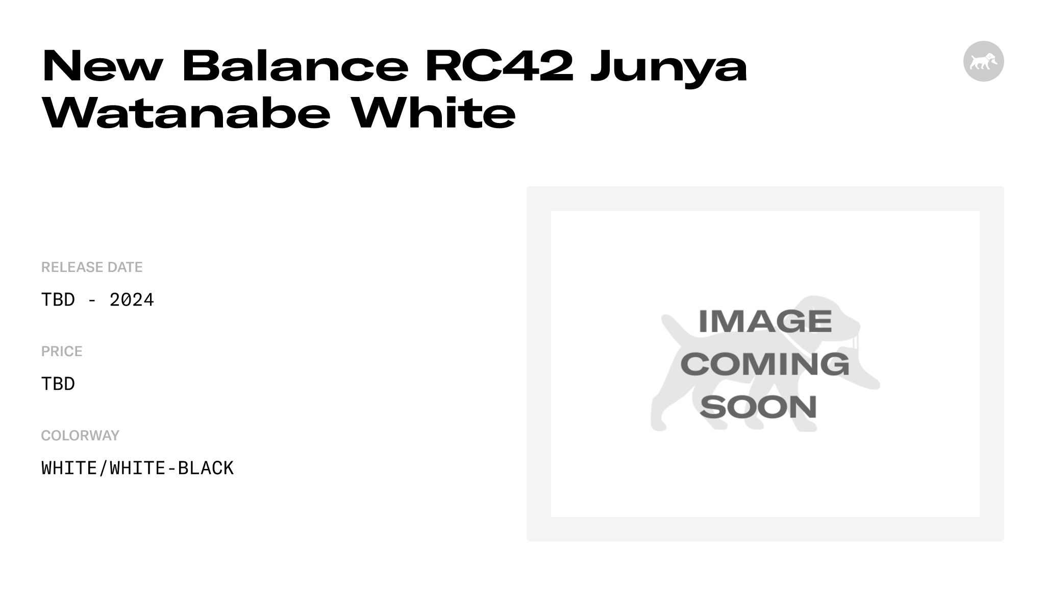 New Balance RC42 Junya Watanabe White Release Info