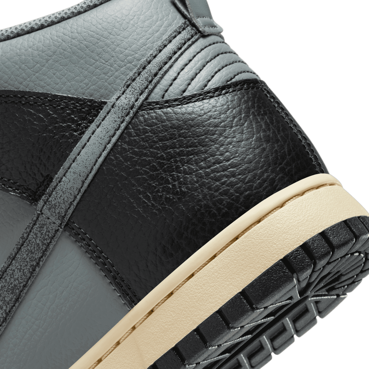 Smoke Grey And Black Cover This Nike Dunk High Premium