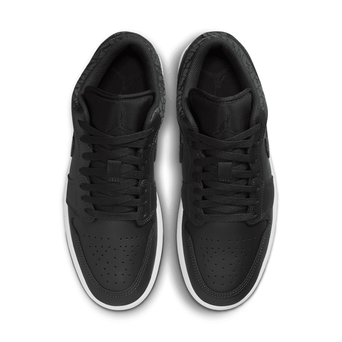 The Air Jordan 1 Low SE Features Black Elephant Print