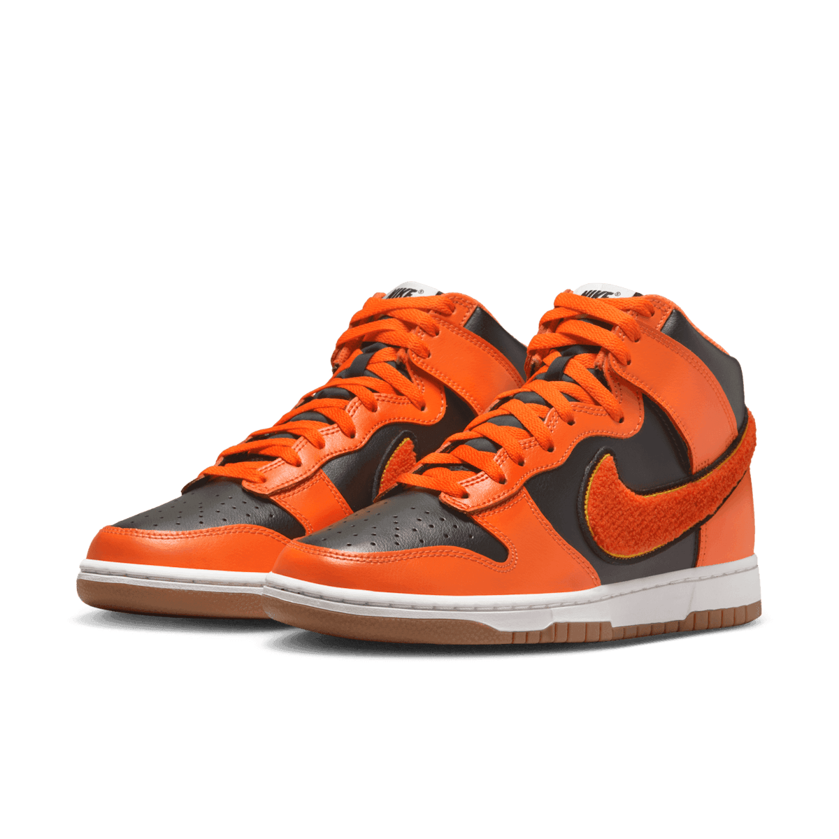 Nike Dunk High Chenille Swoosh Safety Orange - DR8805-002 Raffles 