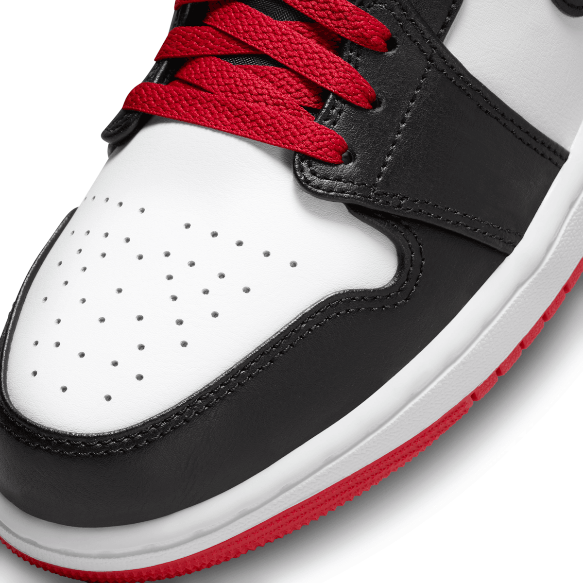 Air Jordan 1 Mid White Gym Red Black - DQ8426-106 Raffles and
