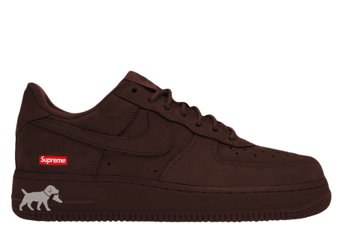 Supreme x Nike Air Force 1 Low 'Baroque Brown' Release Date