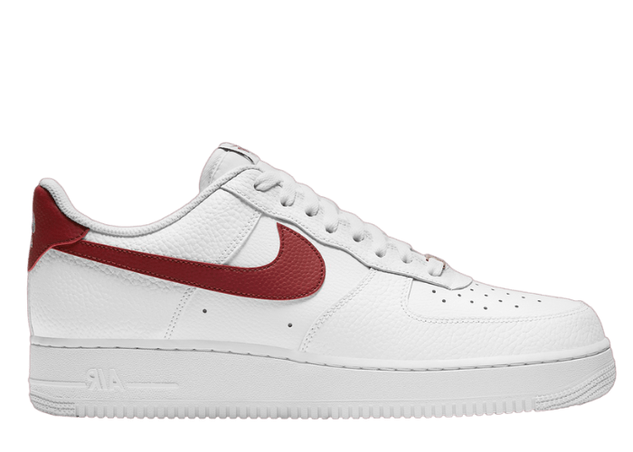 Nike Air Force 1 '07 Sneakers in White and Red