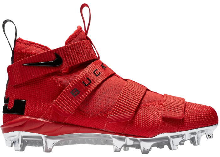 Nike LeBron Zoom Soldier 11 Cleat Ohio State PE