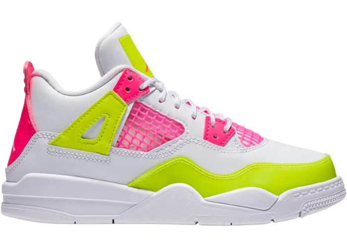 Air Jordan 4 Retro White Lemon Pink (PS)