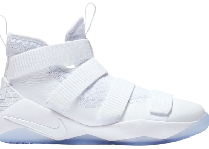 Nike LeBron Zoom Soldier 11 Triple White (GS)