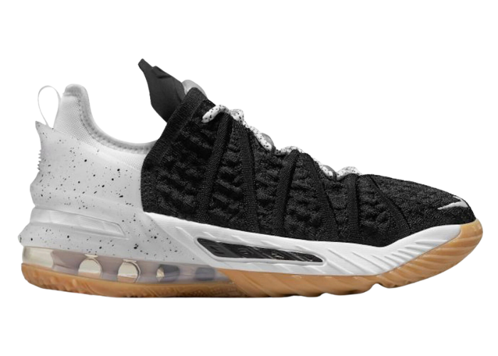Nike LeBron 18 Black White Gum (GS)