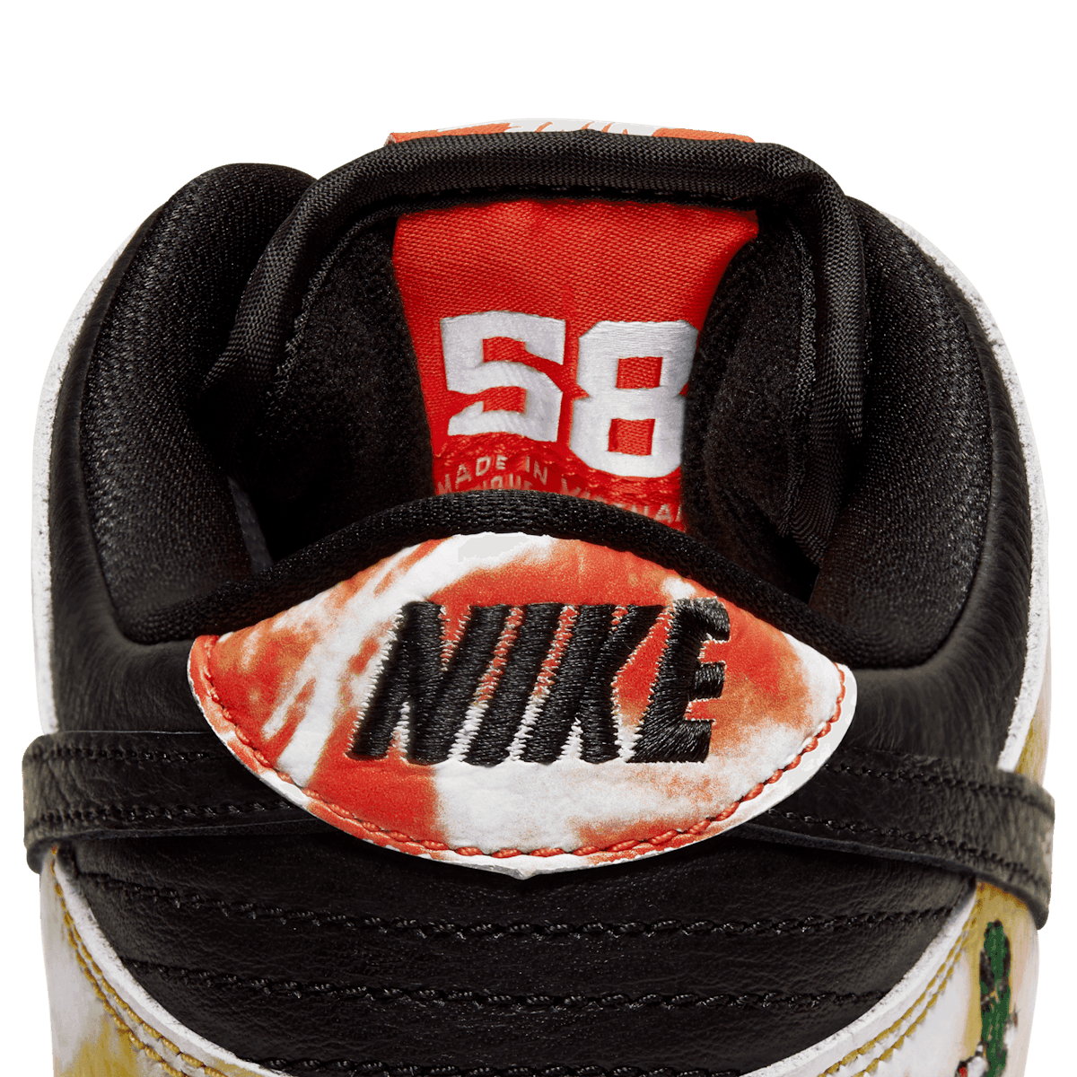 Nike SB Low Dunk Raygun Tie-Dye Black (Home) Angle 4