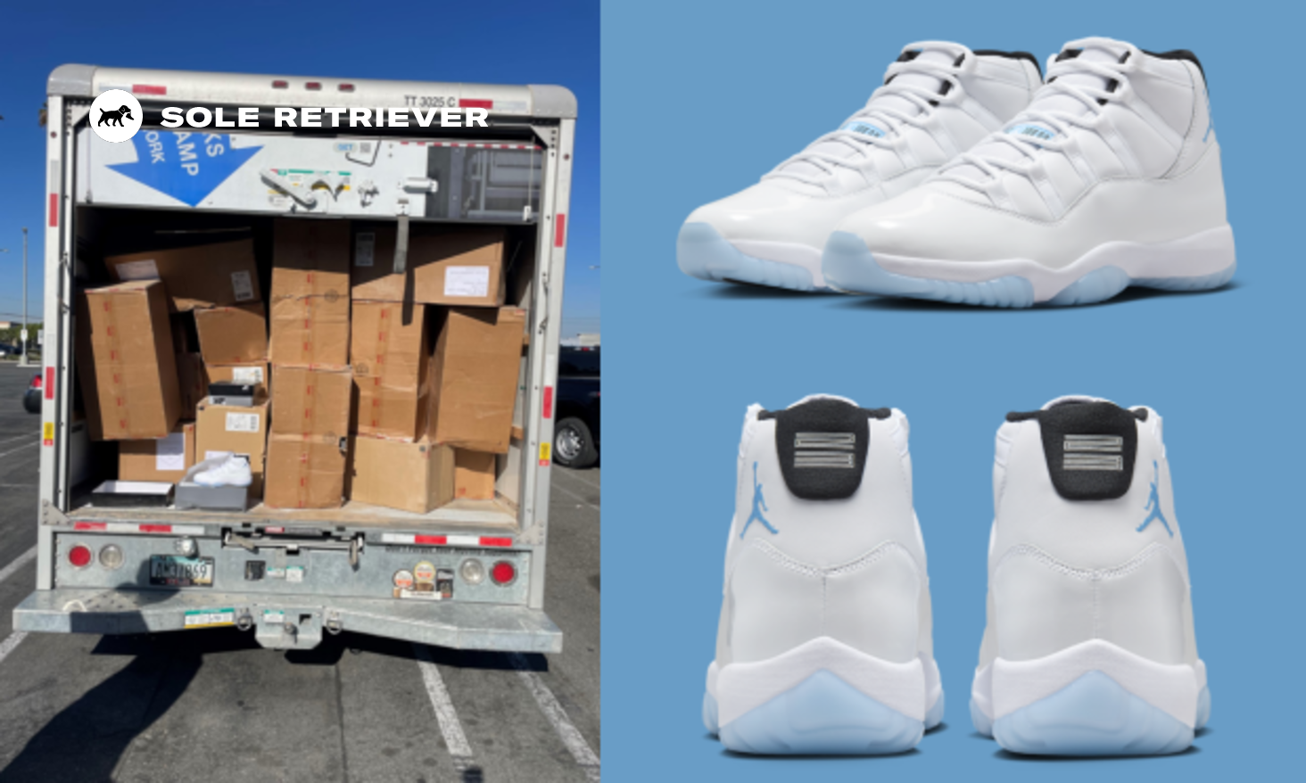 200 000 Worth of Stolen Air Jordan 11 Legend Blues Were Recovered by California Highway Patrol