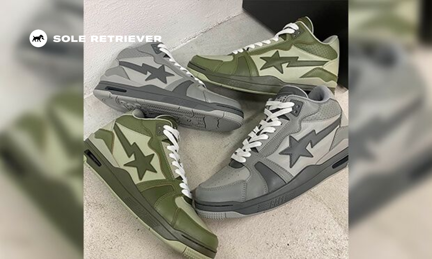 Clear bape hot sale shoes