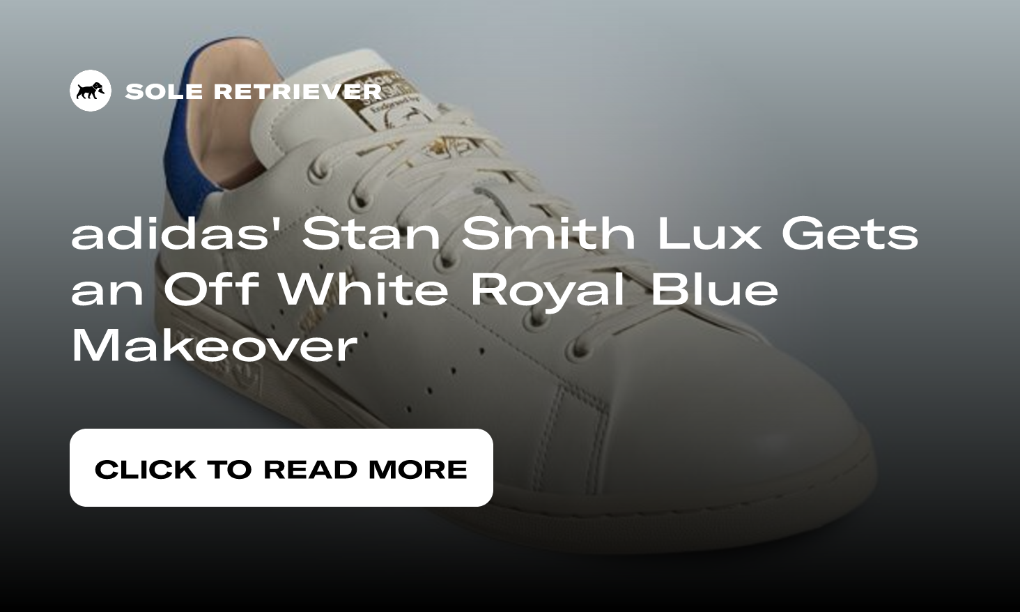 Adidas Stan Smith Lux Off White / Cream White / Royal Blue - ID1995