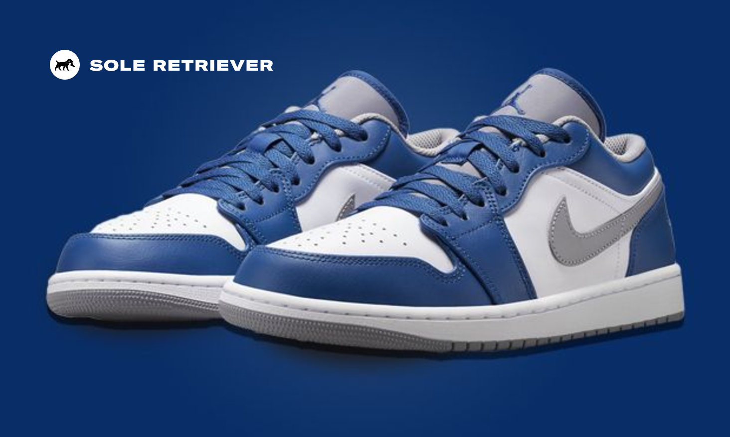 Official Look At The Air Jordan 1 Low True Blue