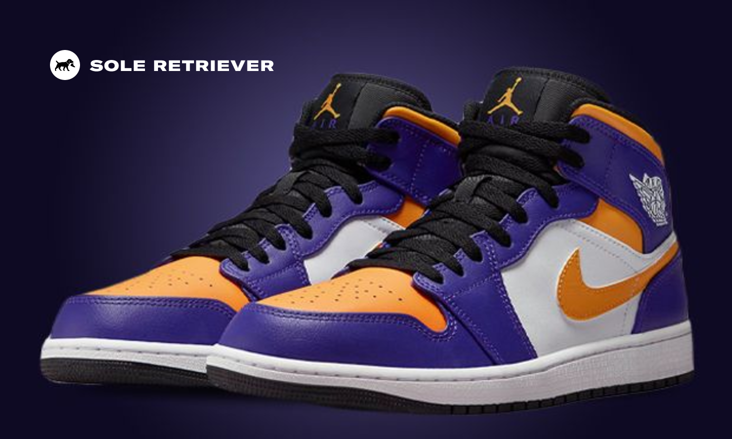 Air jordan 1 laker colors on sale