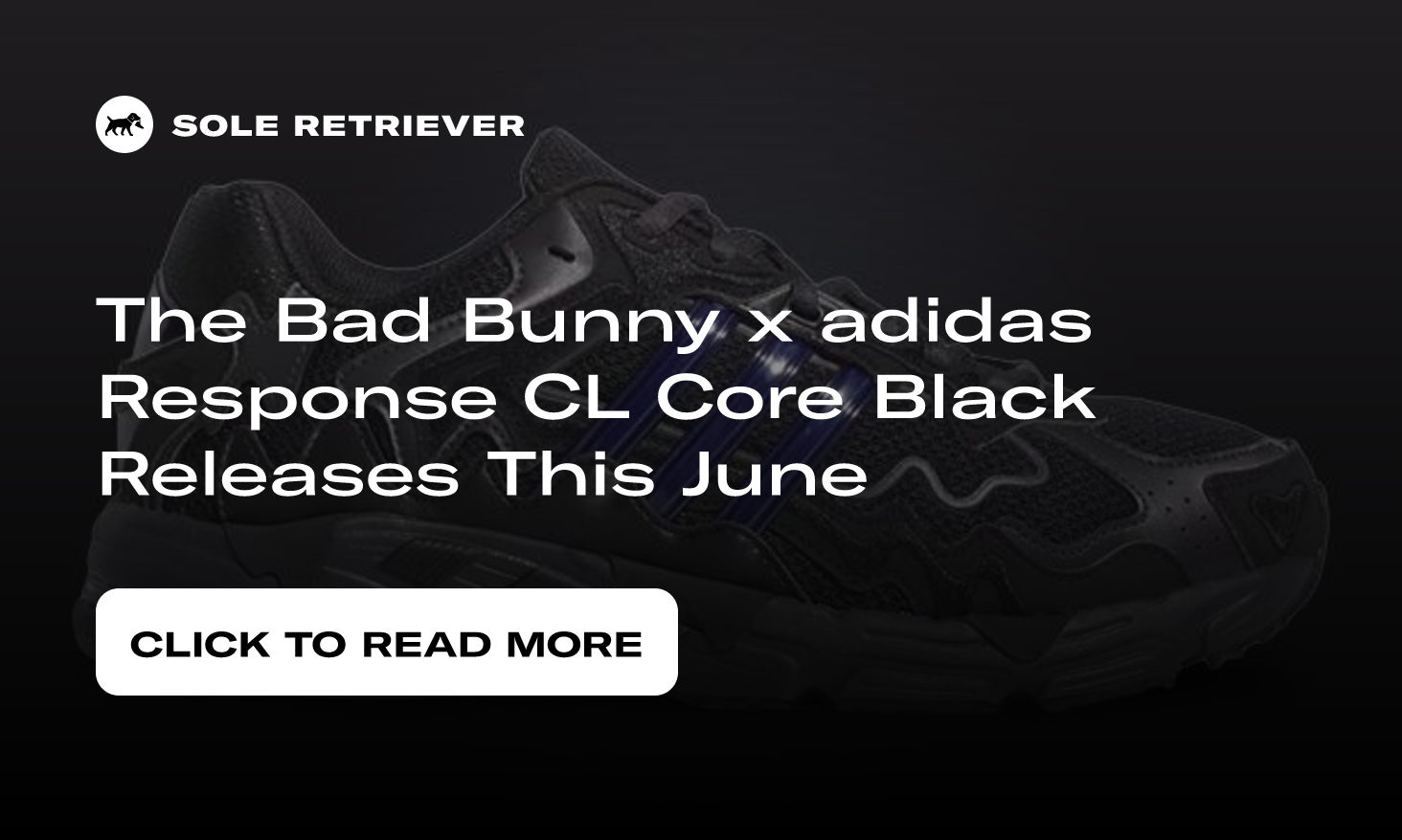 Adidas x Bad Bunny RESPONSE CL, Core Black/Legend Ink/Utility