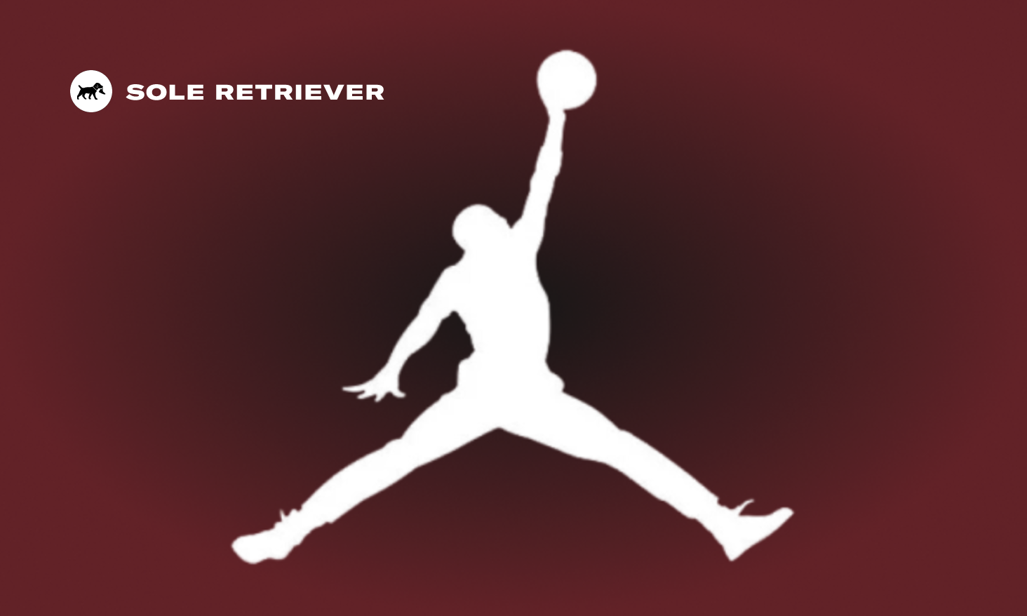 White jumpman outlet logo