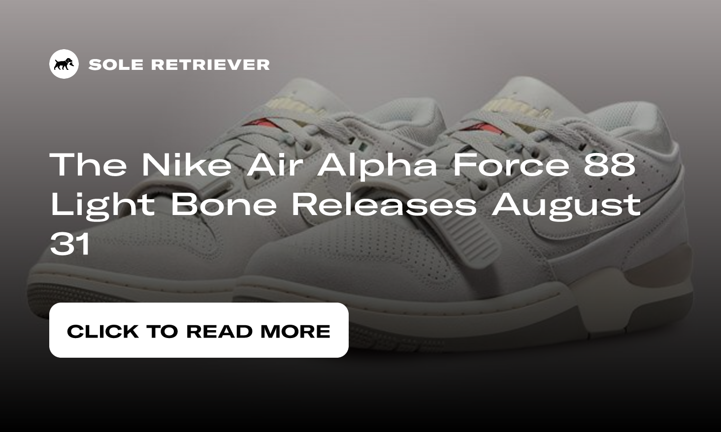 The Nike Air Alpha Force 88 Light Bone Releases August 31