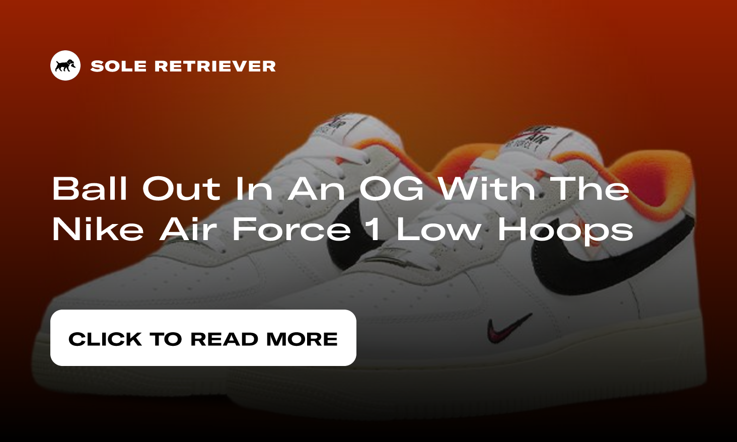 Nike Air Force 1 Low Hoops White Orange