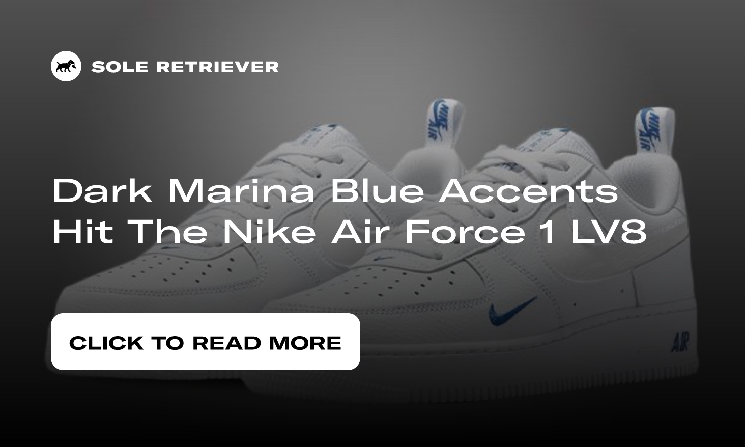 Air Force 1 '07 LV8 'Reflective Swoosh - White Dark Marina Blue