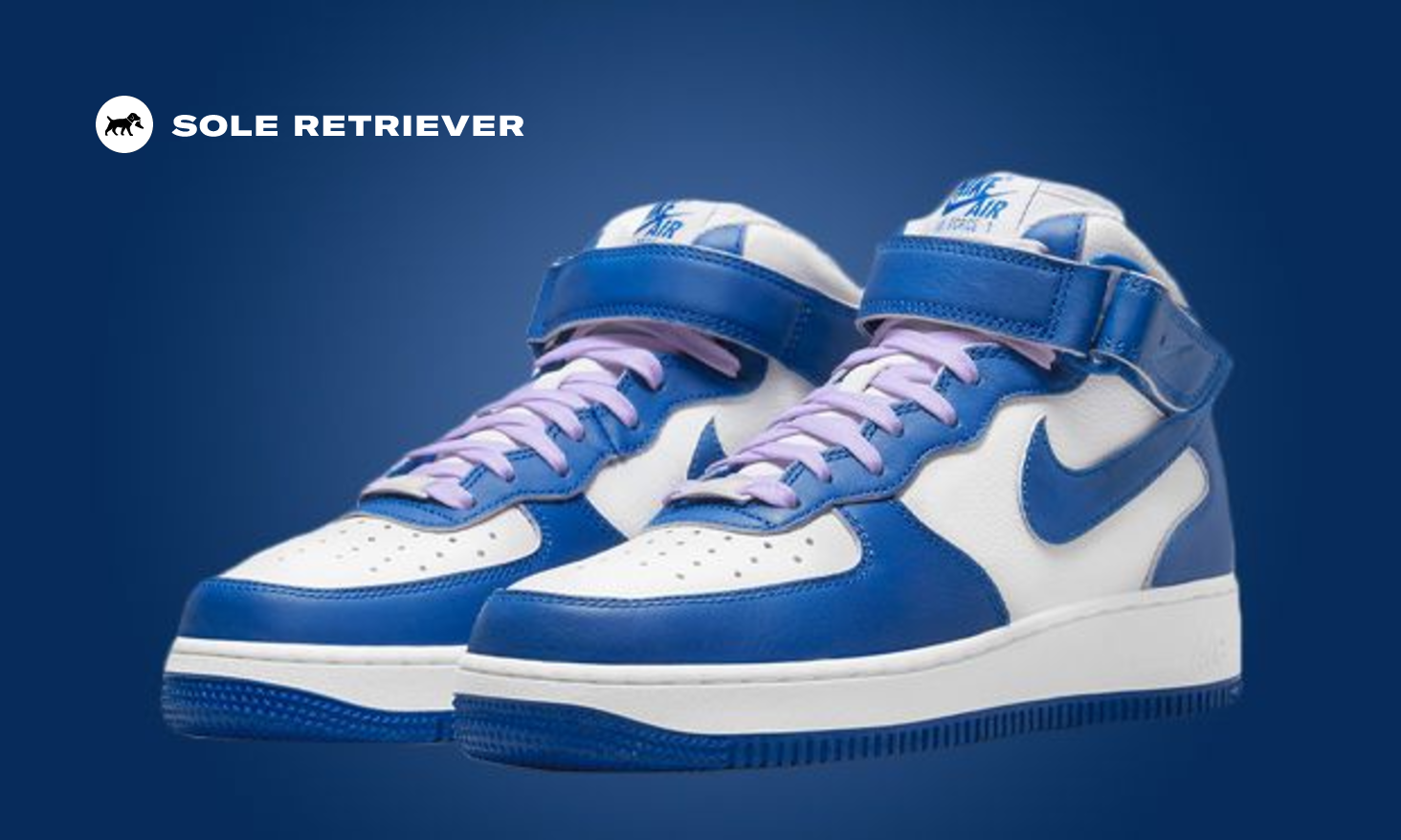 This Nike Air Force 1 Mid Comes Dressed In Military Blue