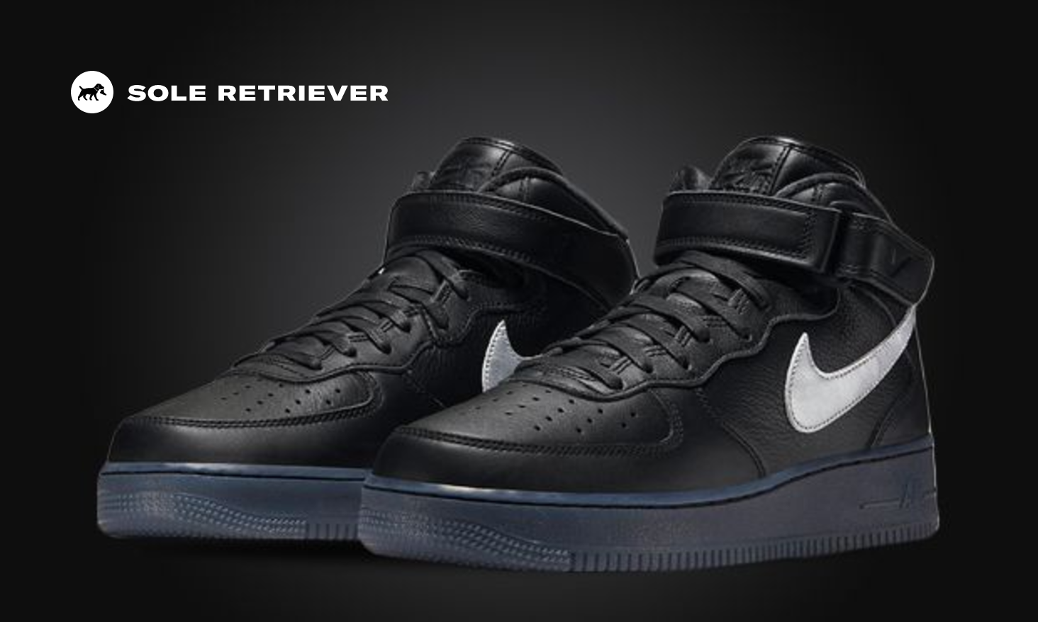 Nike air force 1 black outlet end