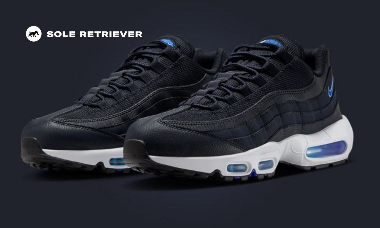 Air max 95 black blue outlet tick