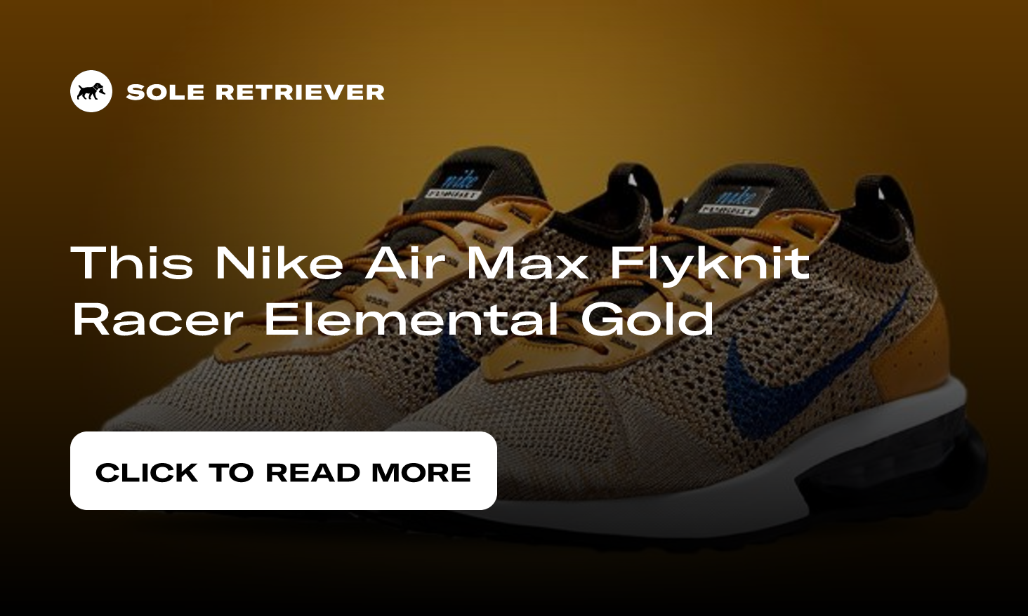 This Nike Air Max Flyknit Racer Elemental Gold