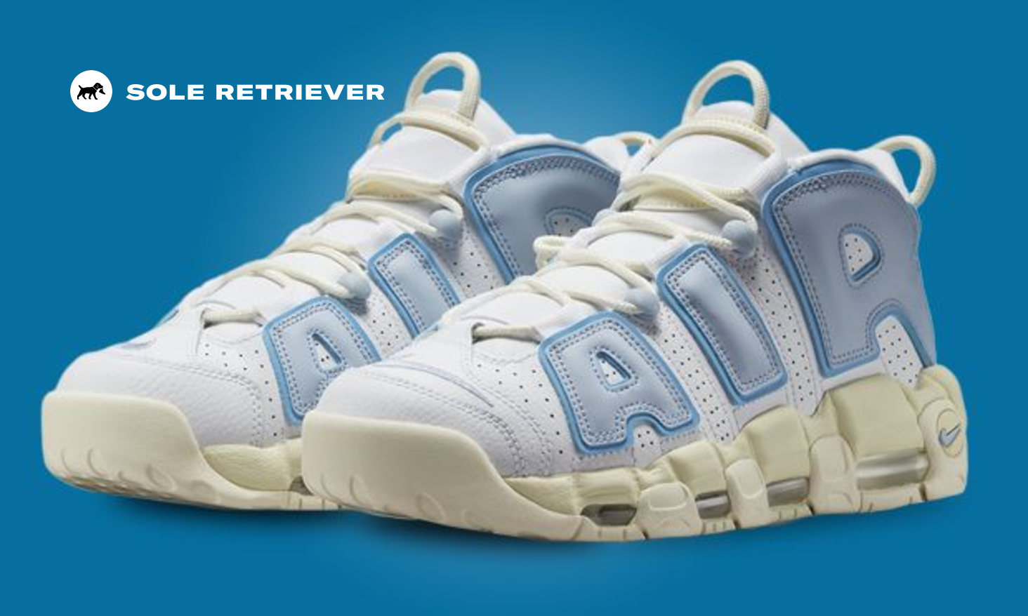 Nike Air More Uptempo White Ocean Bliss Raffles and Release Date