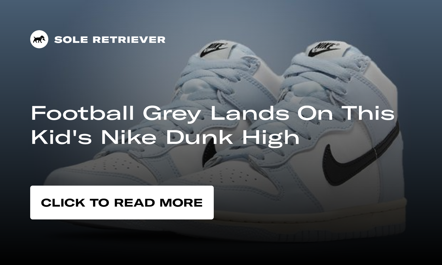 Football Grey Lands On This Kid's Nike Dunk High