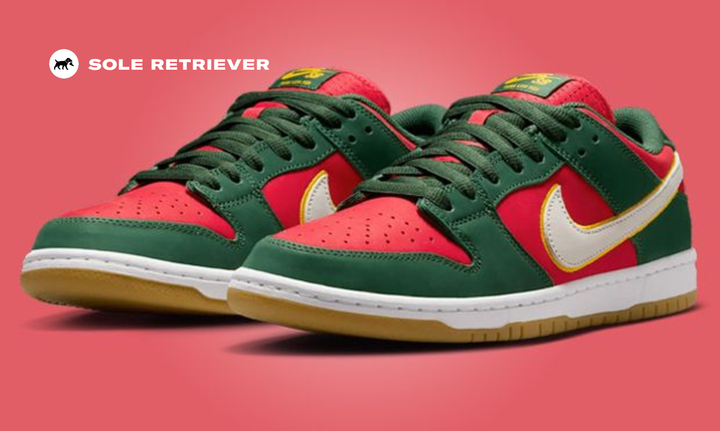 The Nike SB Dunk Low PRM Seattle Supersonics Releases Holiday 2024