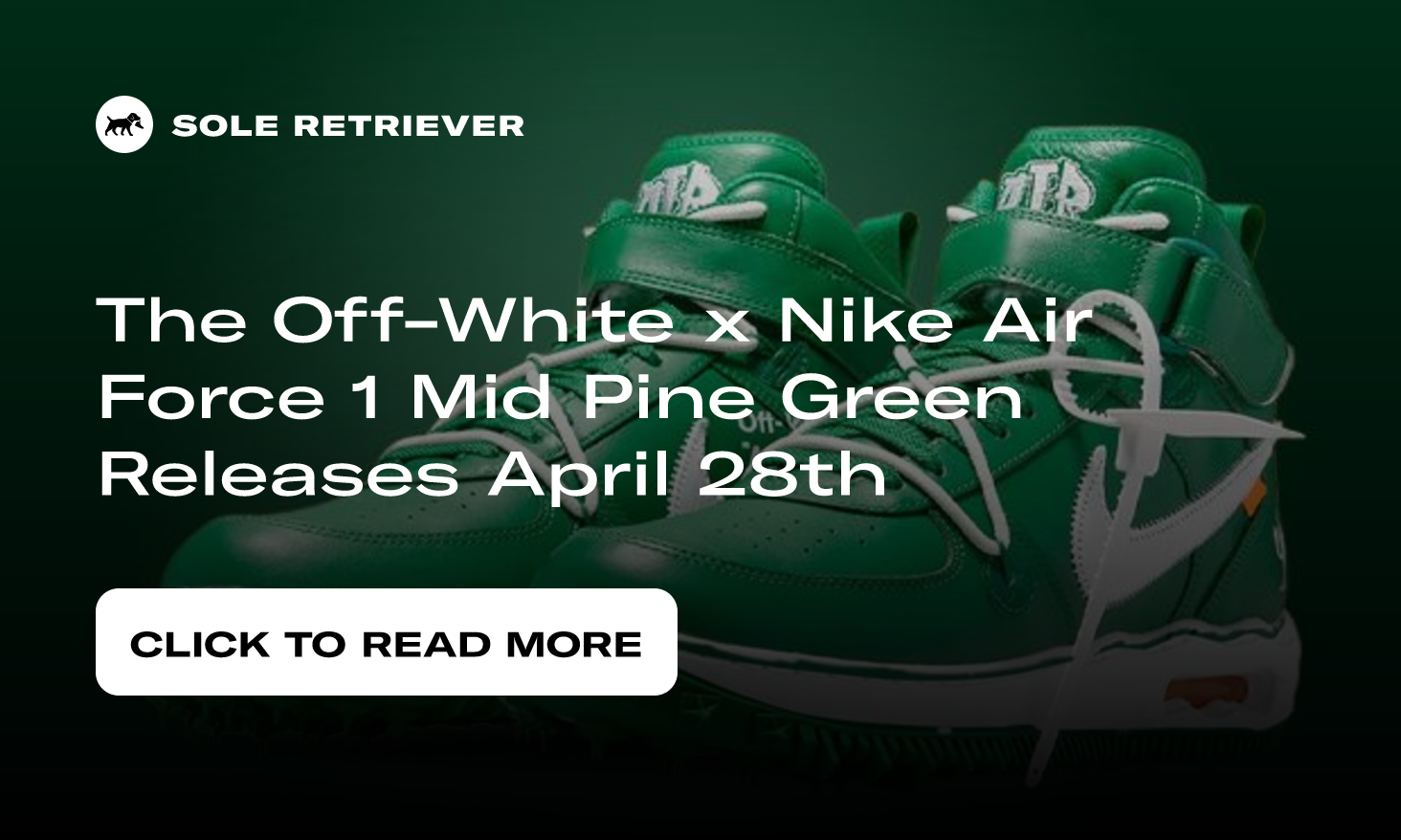 Off White Air Force 1 Mid Pine Green - first look