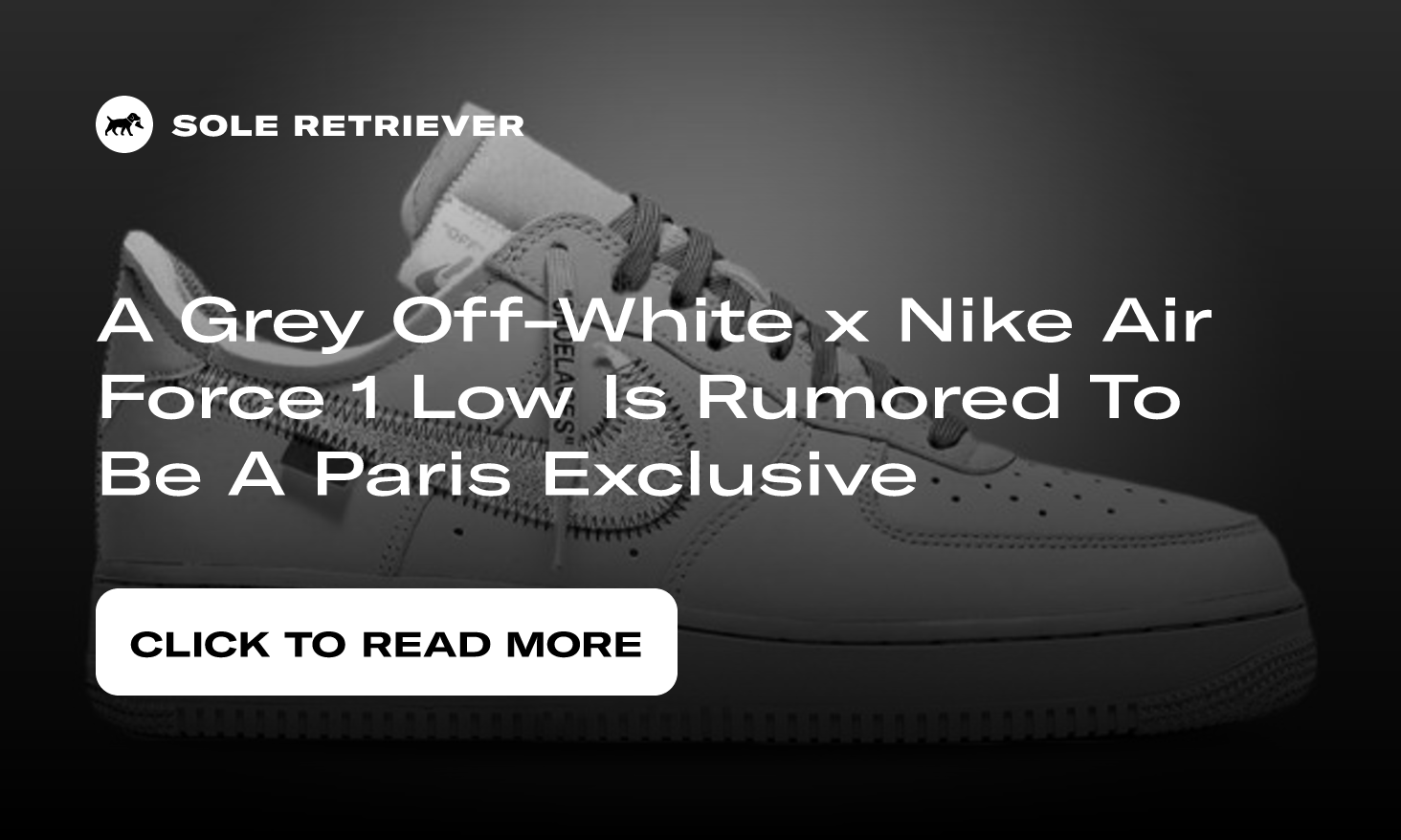 Off-White™ x Nike Air Force 1 Low Grey Paris-Exclusive Release