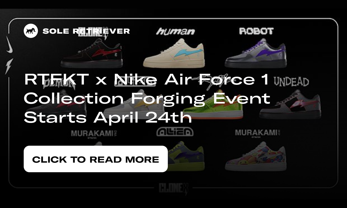 Murakami x RTFKT x Nike Air Force 1 Clone X Forge