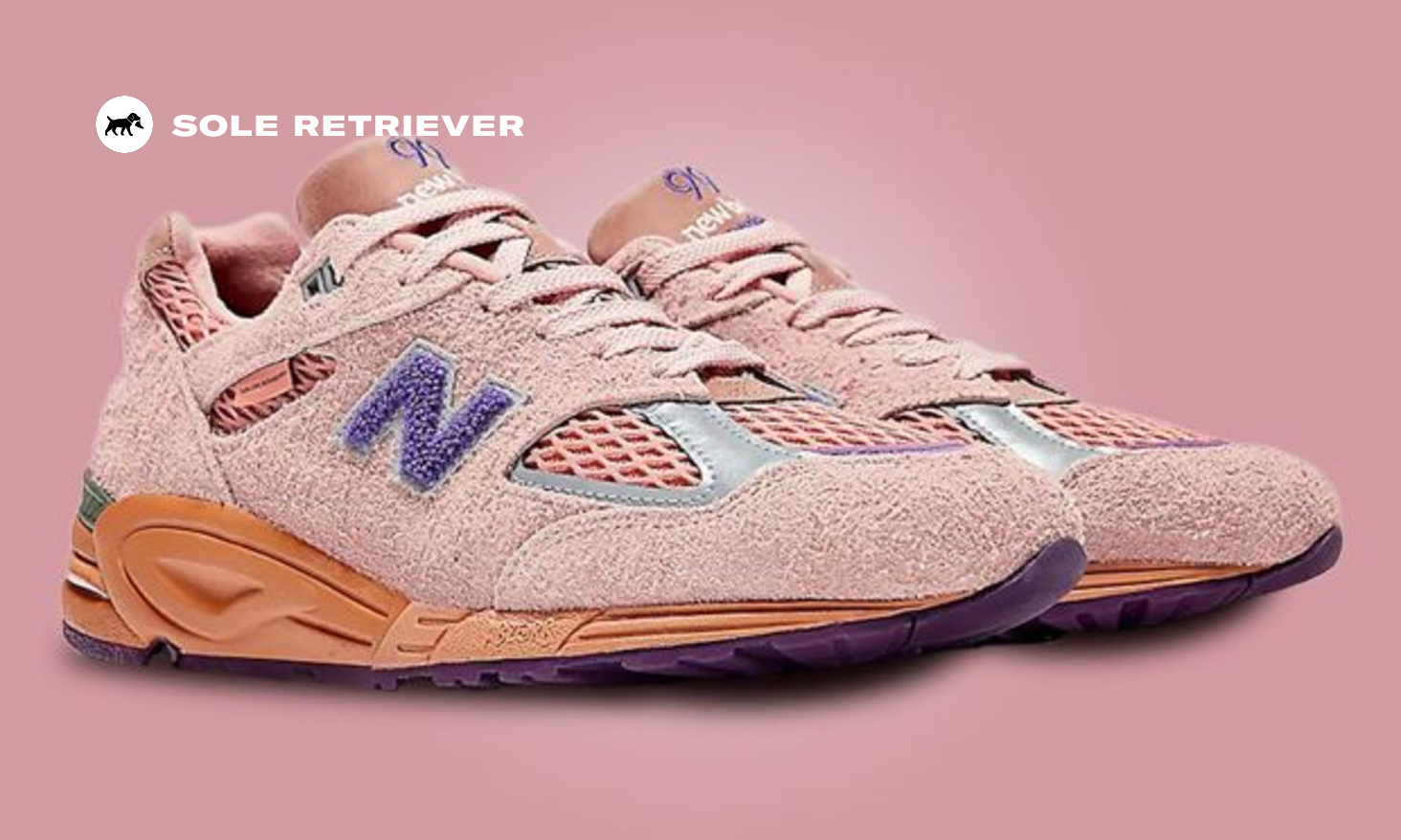 Salmon new balance on sale 990