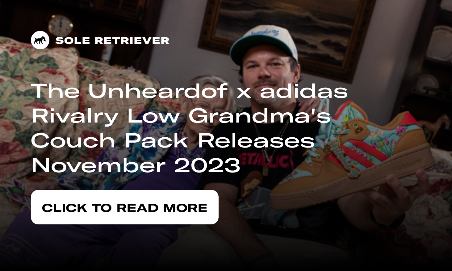 The Unheardof x adidas Rivalry Low Grandma's Couch Pack Releases November  2023