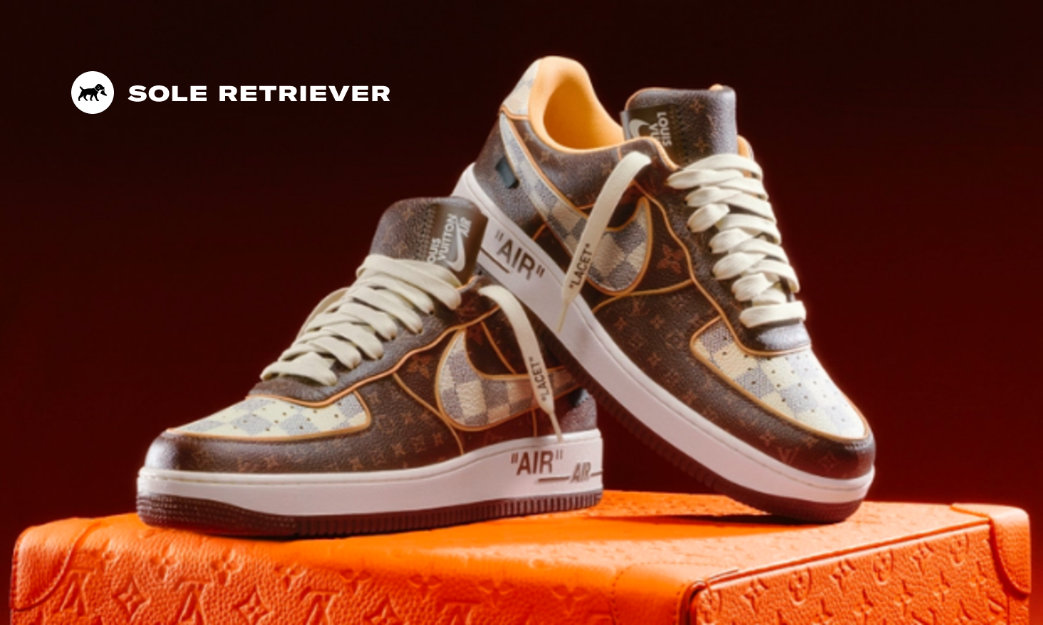 200 pairs of Louis Vuitton x Nike 'Air Force 1' shoes designed by