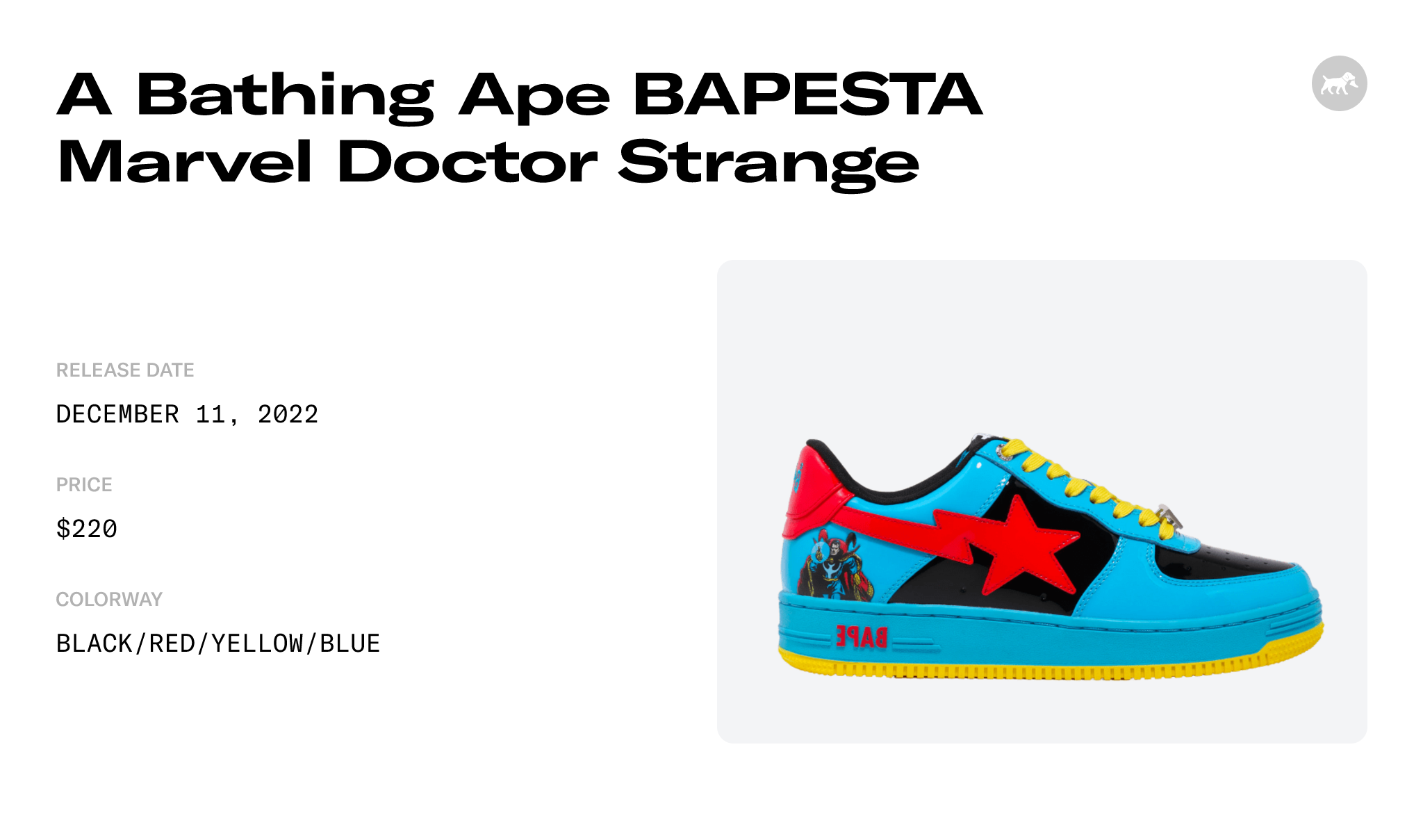 A Bathing Ape BAPESTA Marvel Doctor Strange Raffles and Release Date