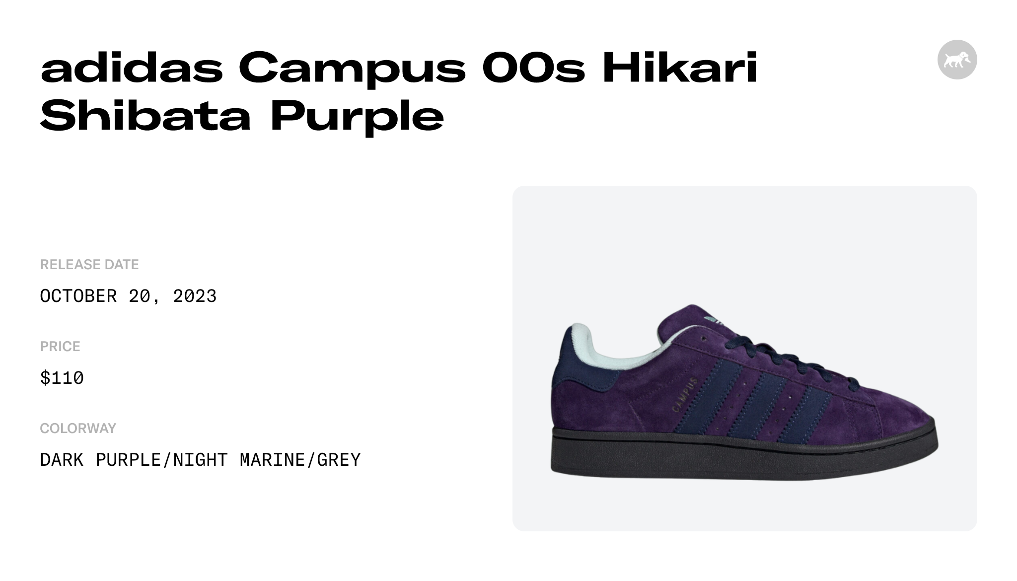 adidas Campus 00s Hikari Shibata Purple - IG1721 Raffles and