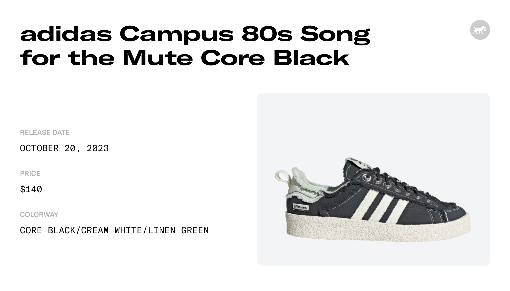 adidas Campus 80s Song for the Mute Core Black - ID4791 Raffles and Release  Date