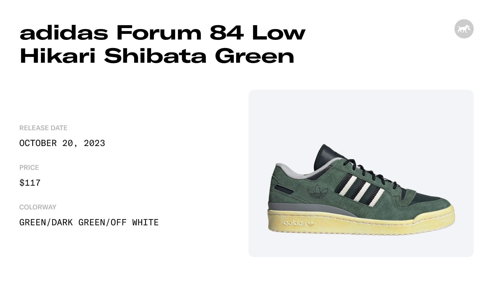 adidas Forum 84 Low Hikari Shibata Green - IG4127 Raffles and