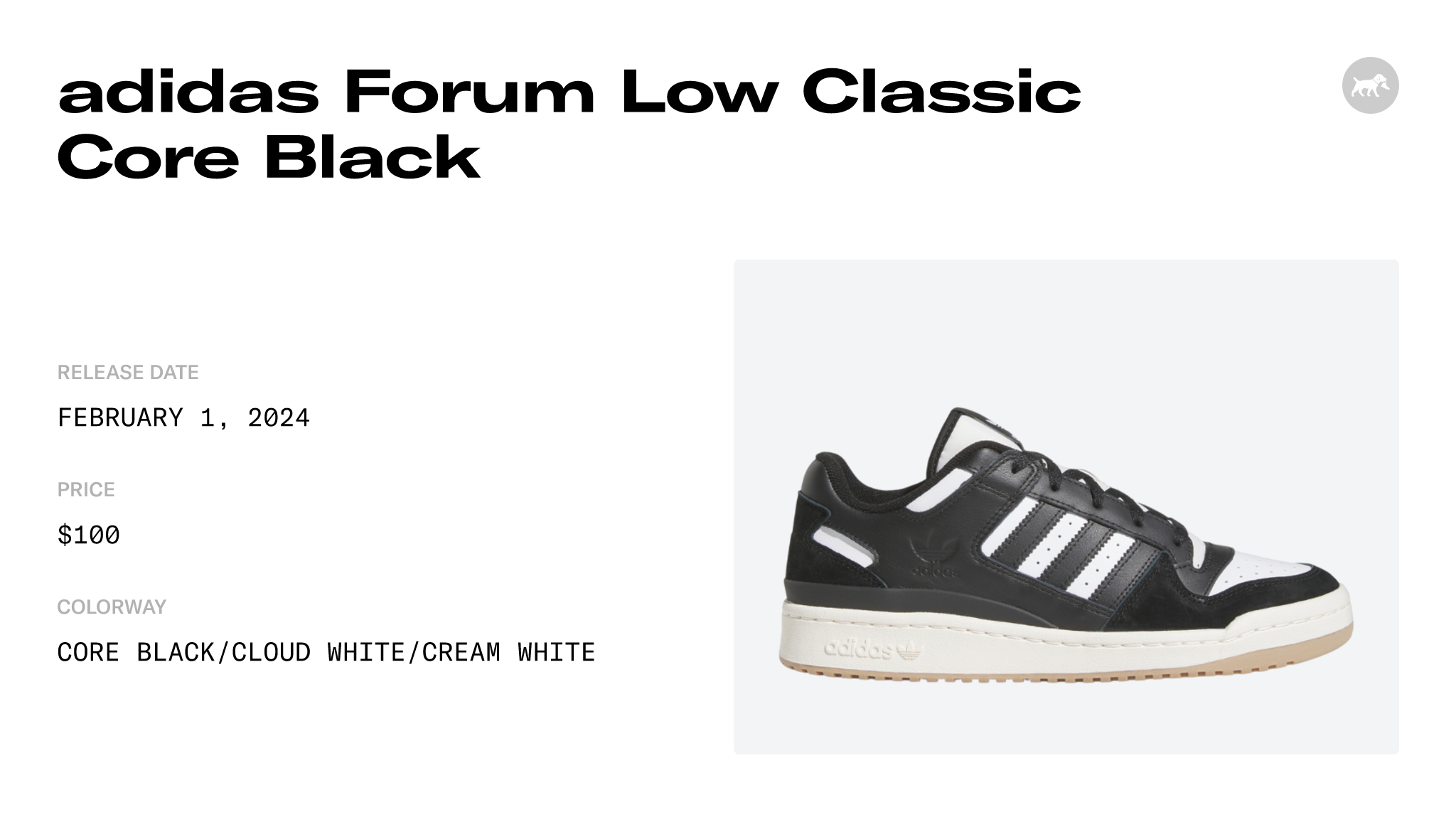 adidas forum low classic core black