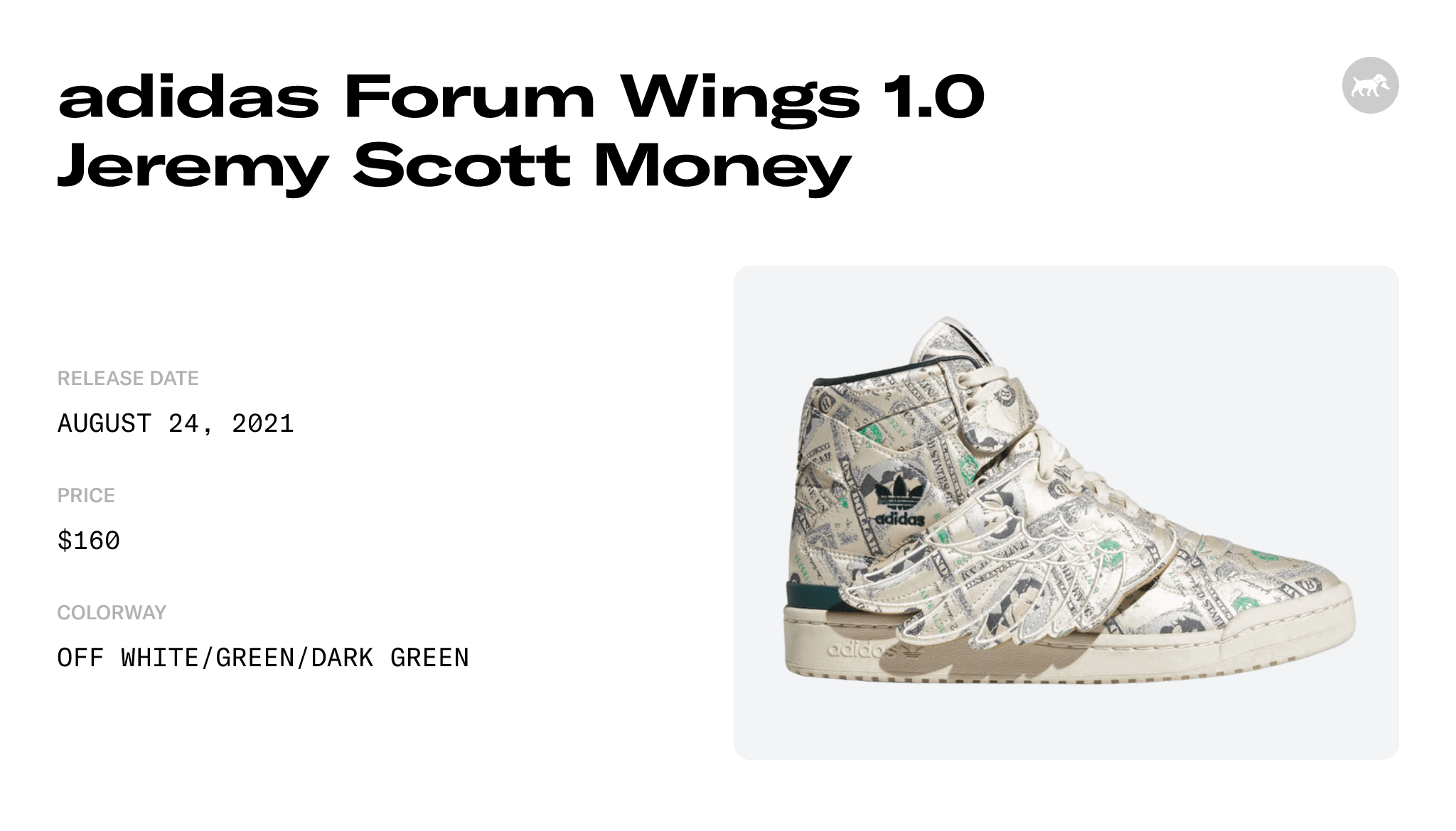 adidas Forum Wings 1.0 Jeremy Scott Money - Q46154 Raffles and Release Date