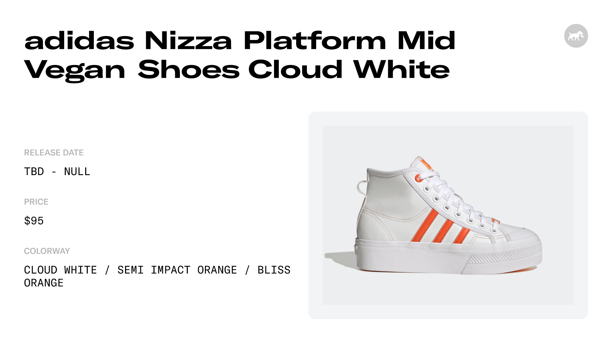 adidas Nizza Platform Mid and Shoes Cloud GY1897 Vegan - White Raffles Release Date
