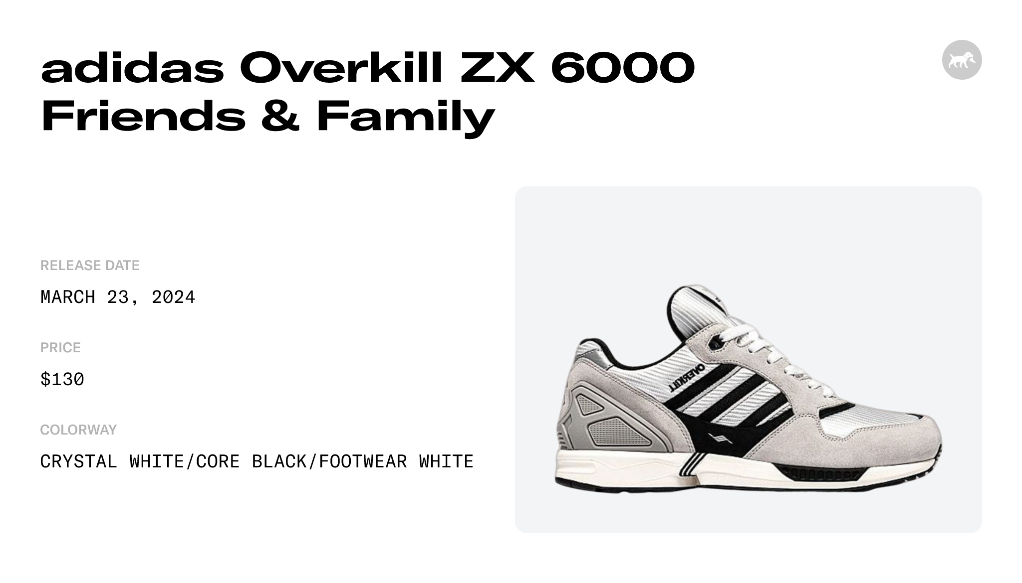 adidas Overkill ZX 6000 Friends & Family - ID3549 Raffles and 