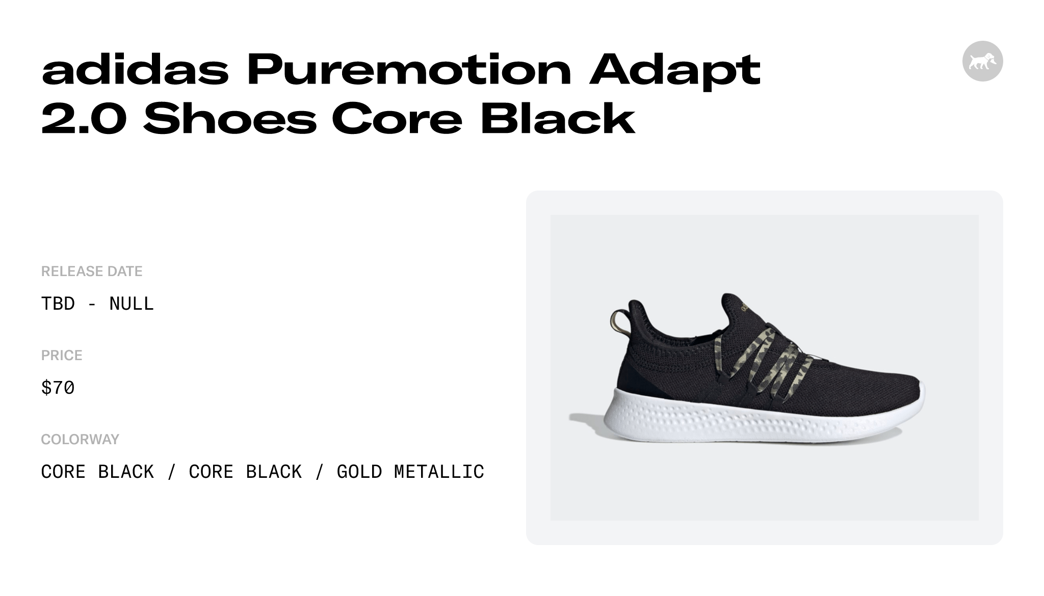 adidas Puremotion Adapt 2.0 Shoes Core Black - GX2143 Raffles and ...