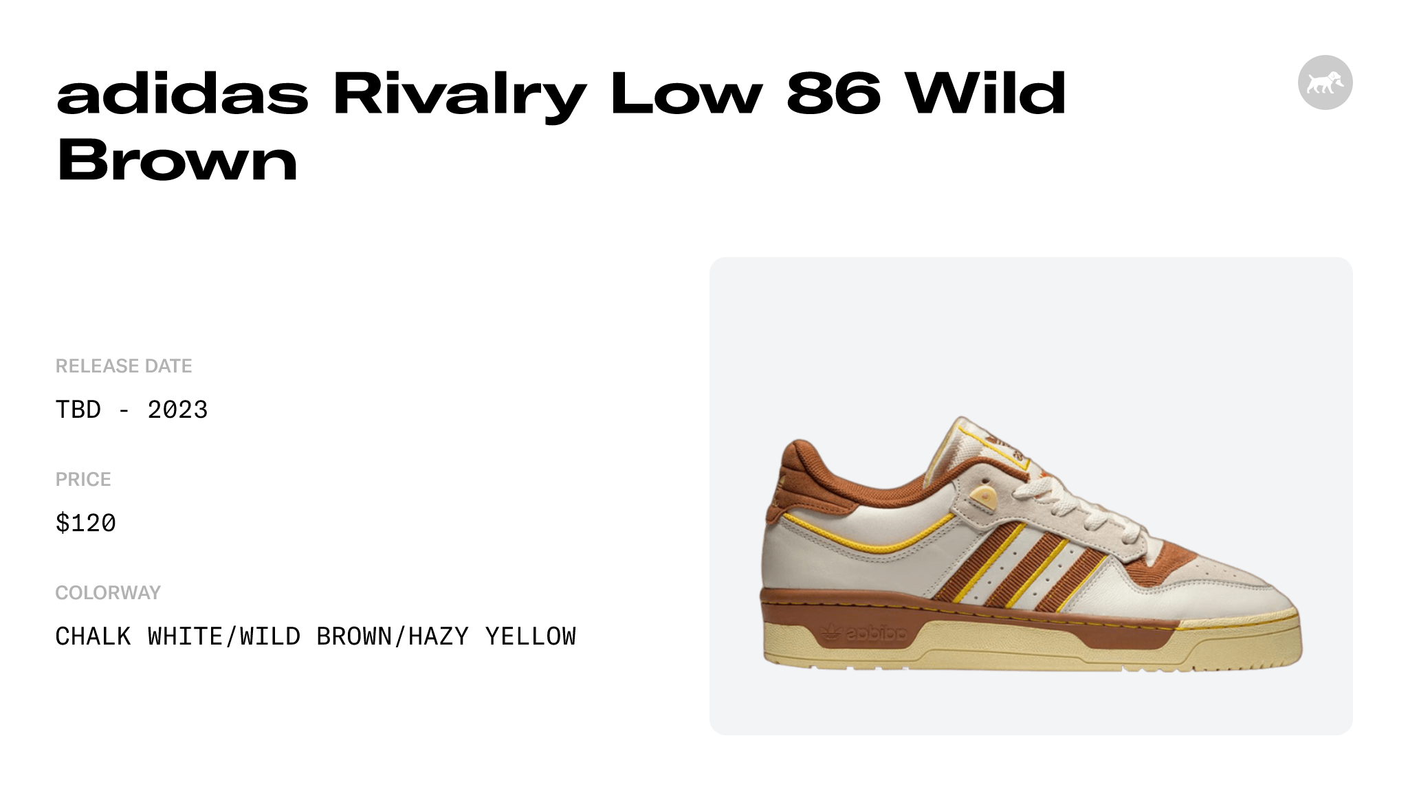 adidas Rivalry Low 86 Wild Brown - FZ6317 Raffles and Release Date