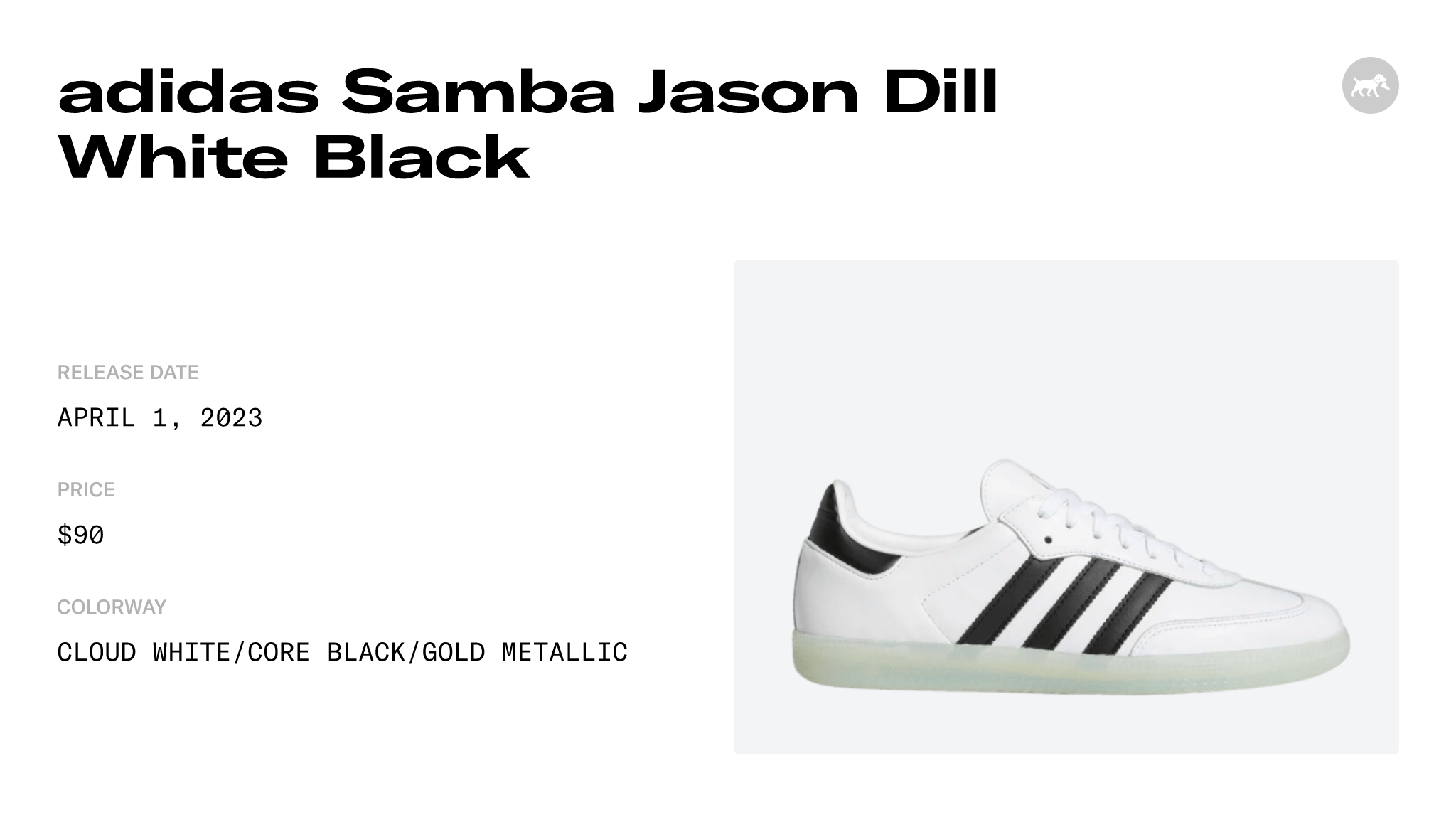 Adidas hot Samba x Jason Dill White OG Skateboarding GZ4730 ---------- SIZE 13M!