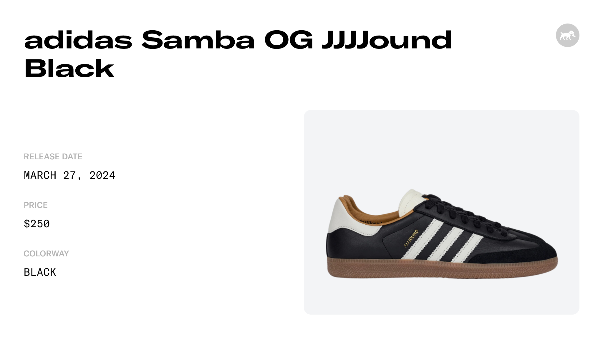 adidas Samba OG JJJJound Black - ID8707 Raffles and Release Date