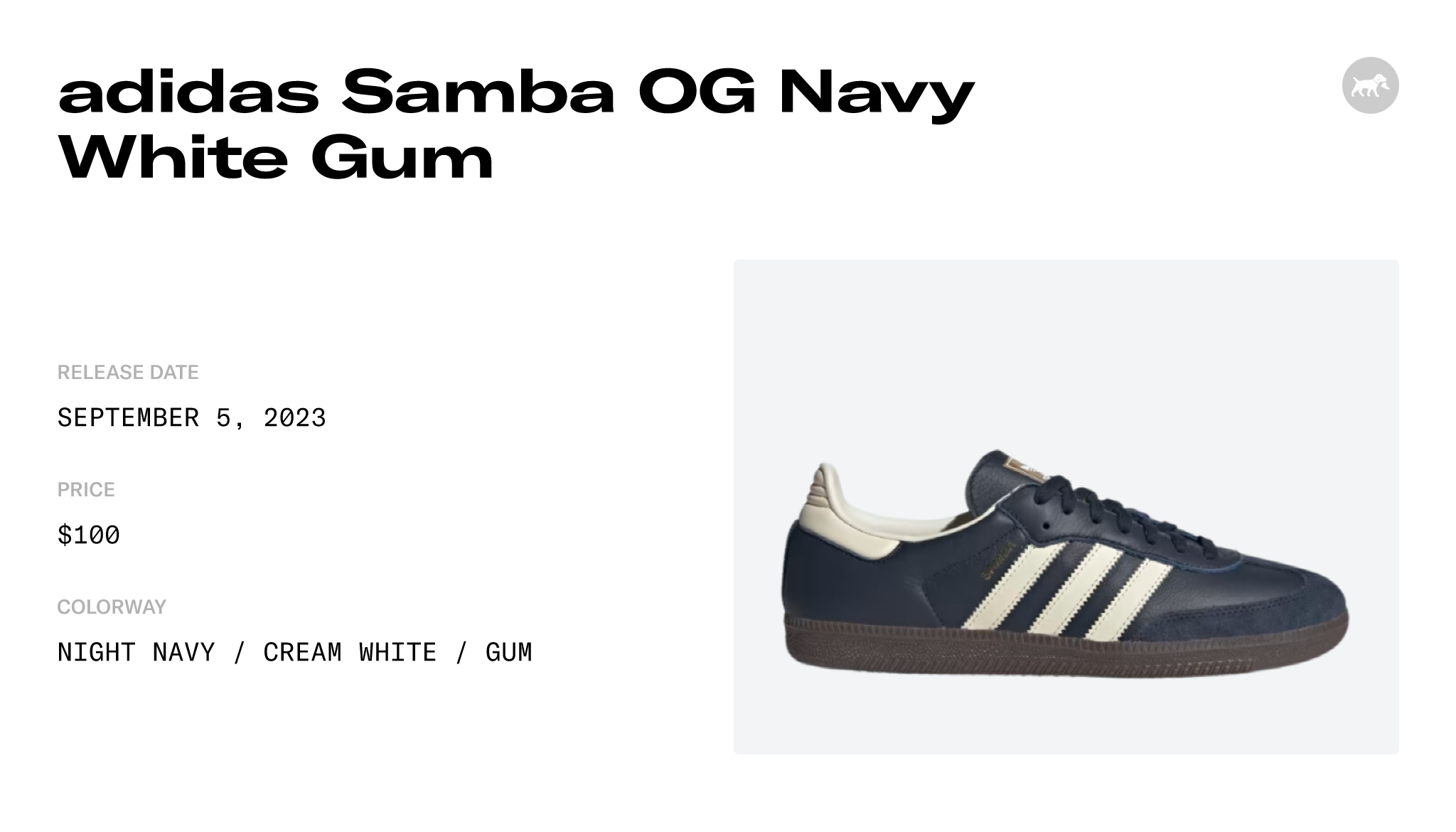 adidas Samba OG Navy White Gum - ID2056 Raffles and Release Date